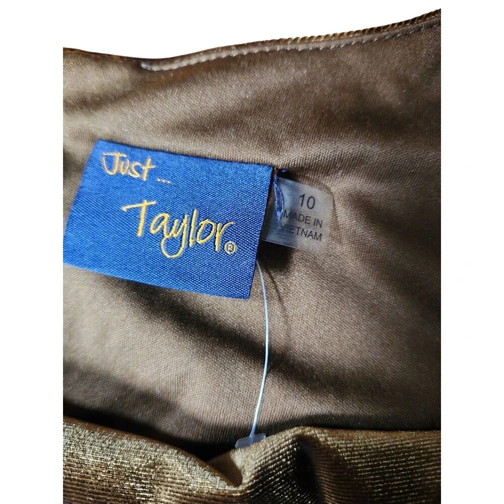 Just Taylor Midi Dress Womens Size 10 Dark Romantic Olive Velvet Whimsigoth Glam